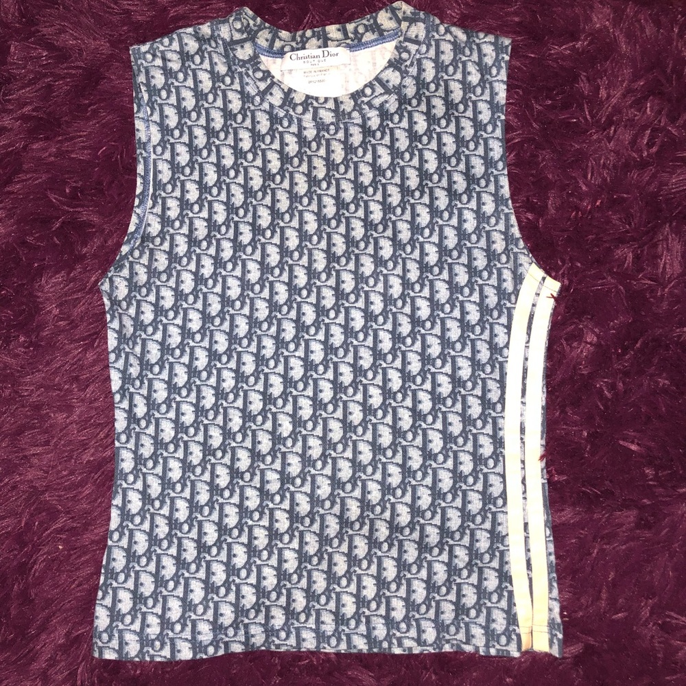 Christian Dior trotter monogram tank top